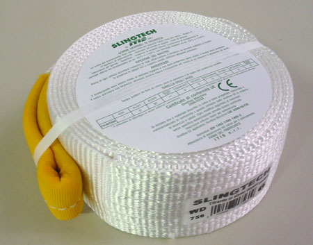 WD Two-layer white polyester webbing slings
