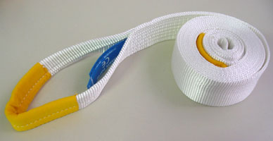 WS One-layer white polyester webbing slings